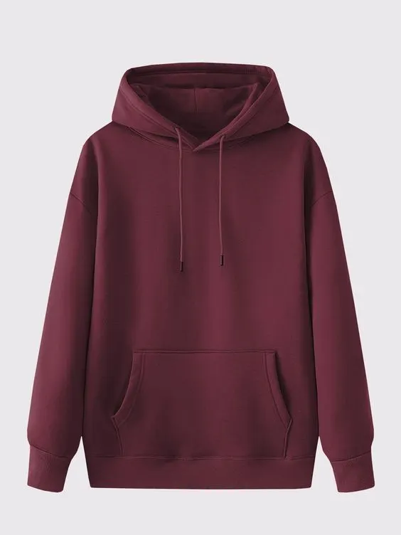 Mens Minimalist Zip-Up Hoodie
